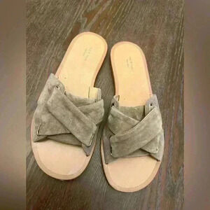 Rag and Bone Suede Cris Cross Flats Slip On Sandals Size 36 USA 6.5